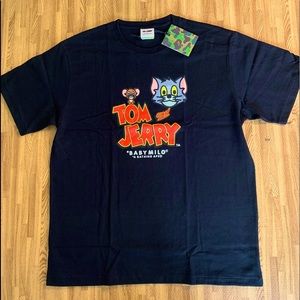 Bape x Tom Jerry baby milo tee